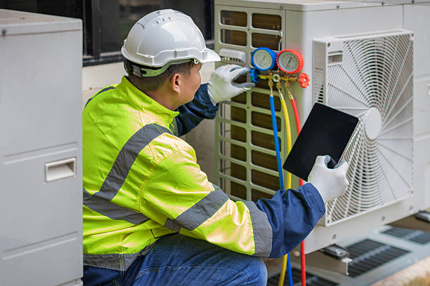 Professional Hvac Maintenance technician working in Mount Vernon, NY